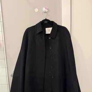 Black Button-Up Cape